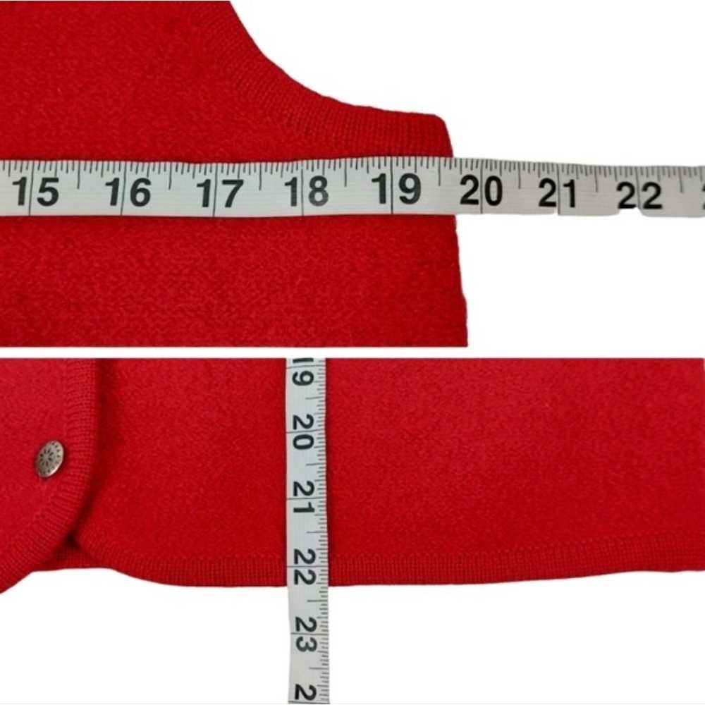 Pendleton Red 100% Wool Vintage Sweater Vest - image 12