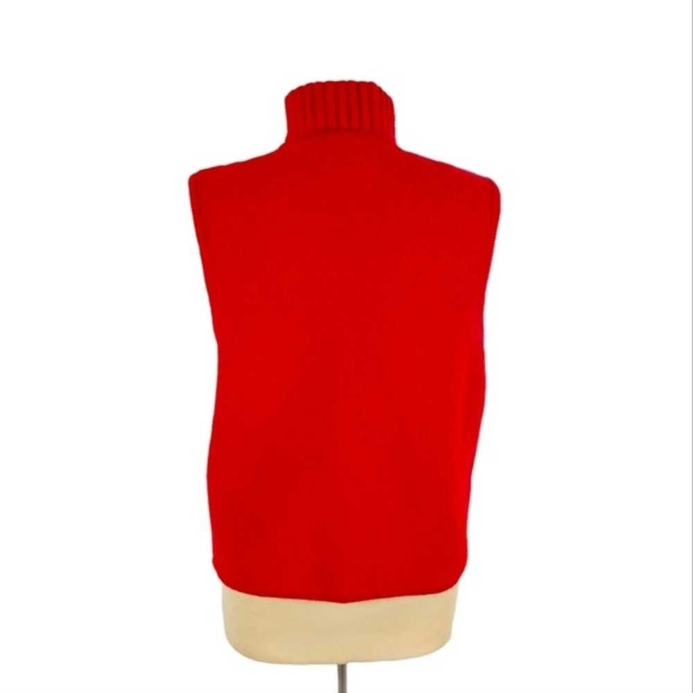 Pendleton Red 100% Wool Vintage Sweater Vest - image 2