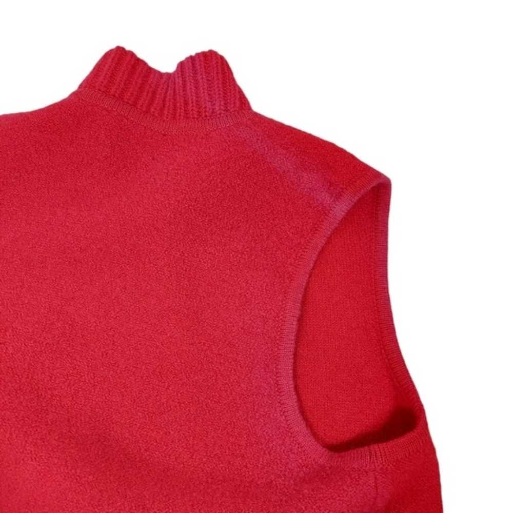 Pendleton Red 100% Wool Vintage Sweater Vest - image 6