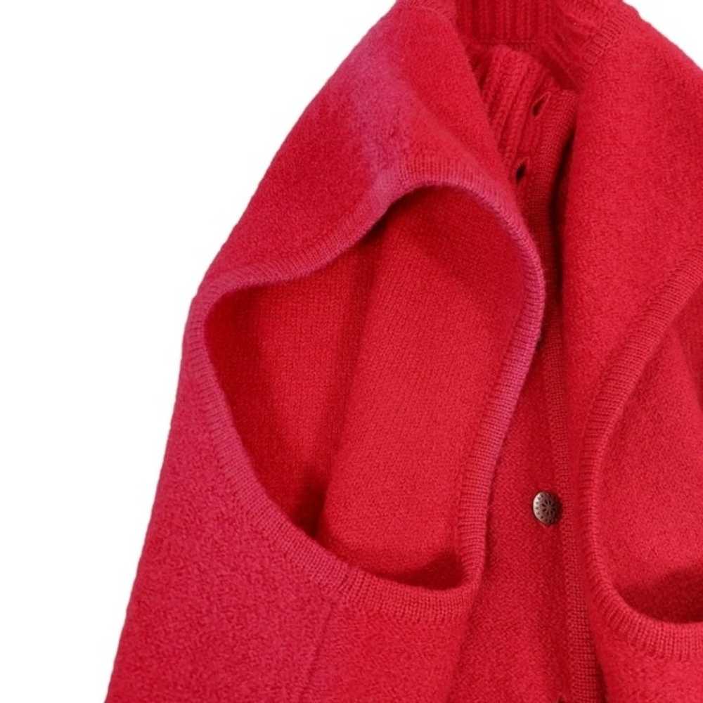 Pendleton Red 100% Wool Vintage Sweater Vest - image 8
