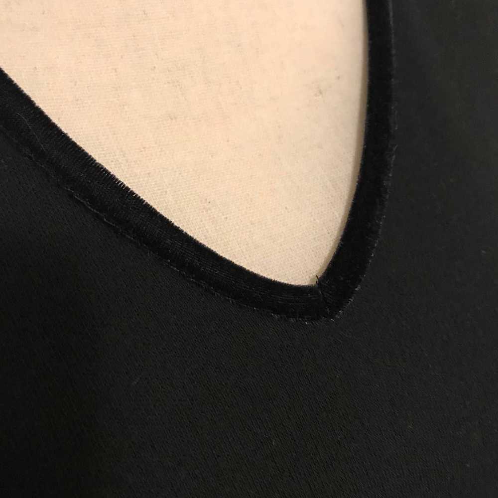 Plaza South Knits Wool Blend Black Tunic with Fri… - image 2
