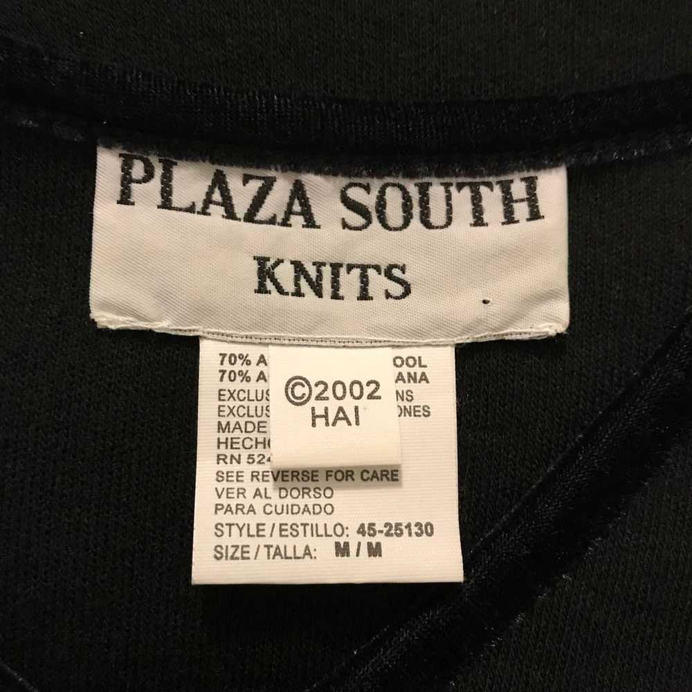Plaza South Knits Wool Blend Black Tunic with Fri… - image 6