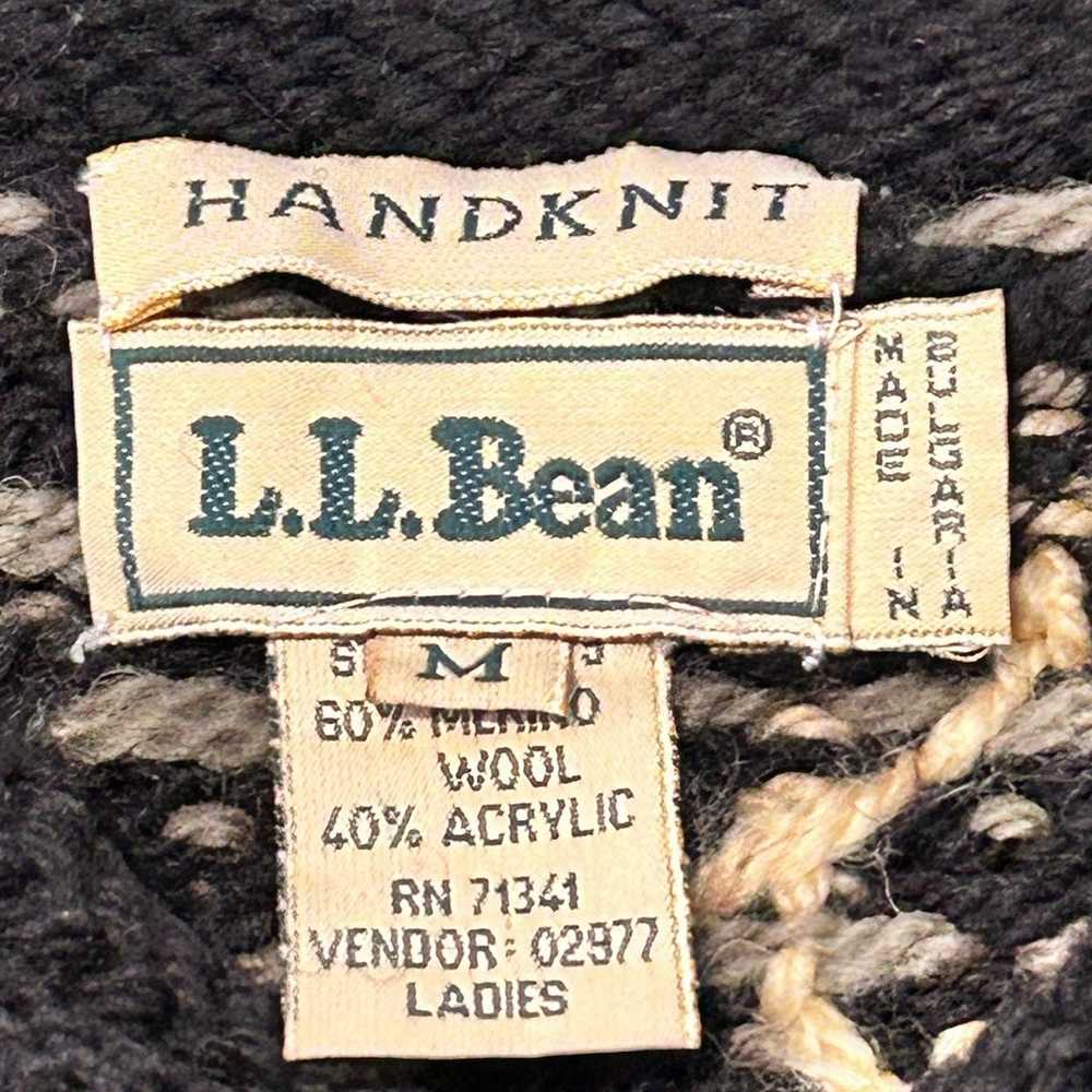 LL Bean Vintage Ladies Hand Knit Merino Wool Blen… - image 3