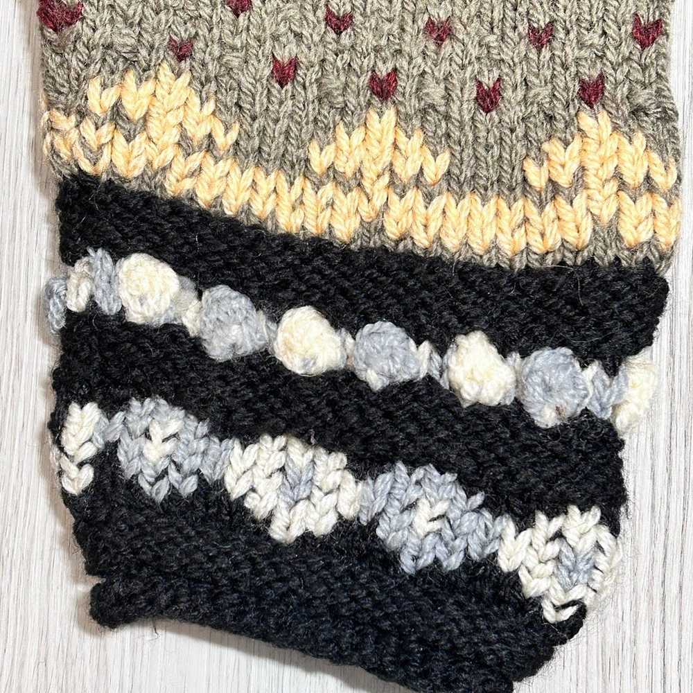 LL Bean Vintage Ladies Hand Knit Merino Wool Blen… - image 5
