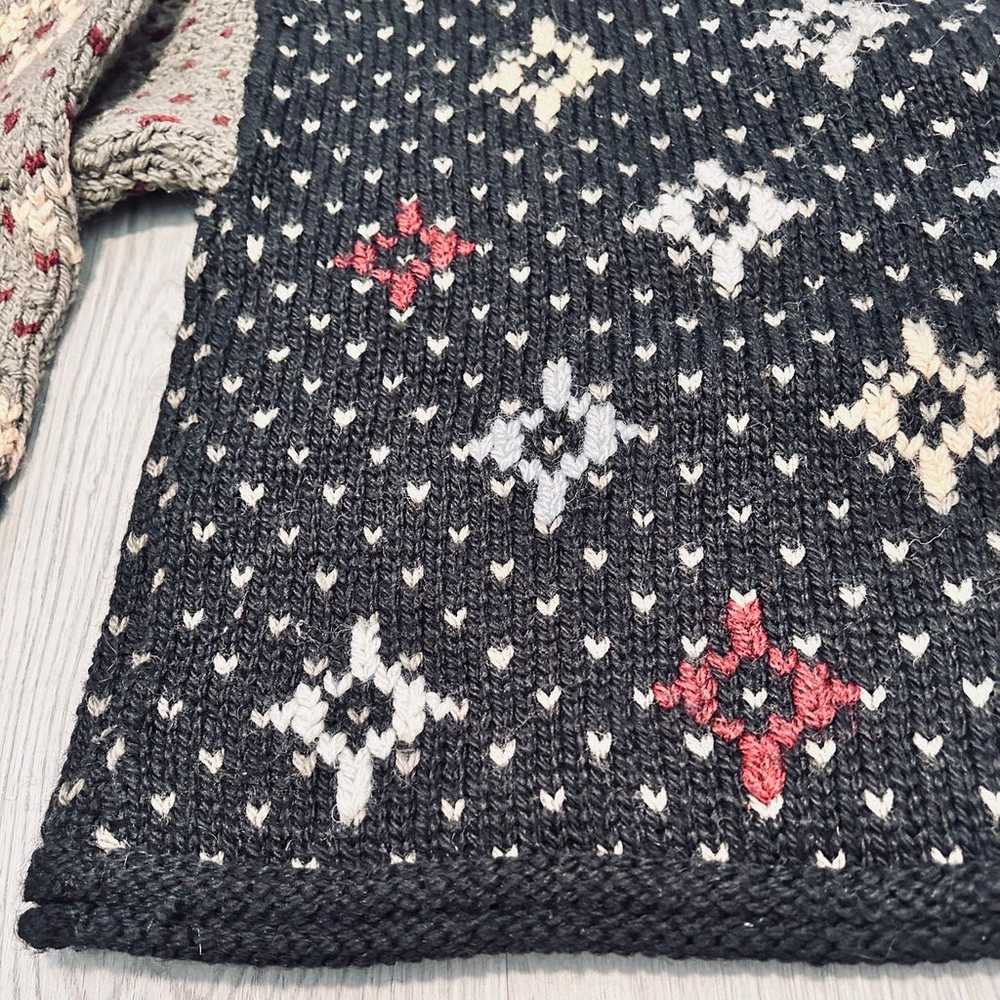 LL Bean Vintage Ladies Hand Knit Merino Wool Blen… - image 6
