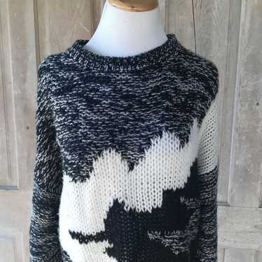 Vintage Oversized Knit Le Tigre Sweater - image 1