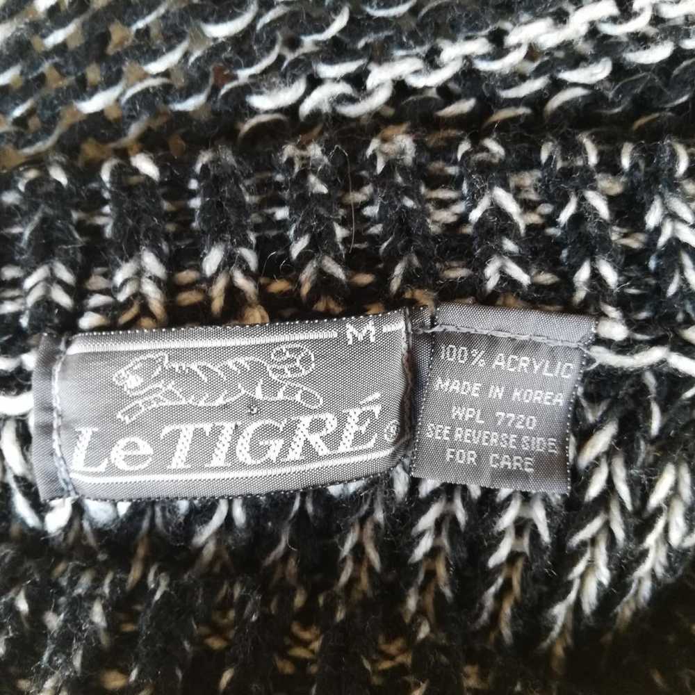 Vintage Oversized Knit Le Tigre Sweater - image 5