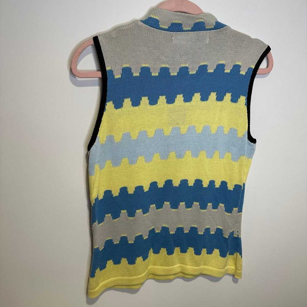 vintage 90s jamie sadock quarter zip sweater vest… - image 3