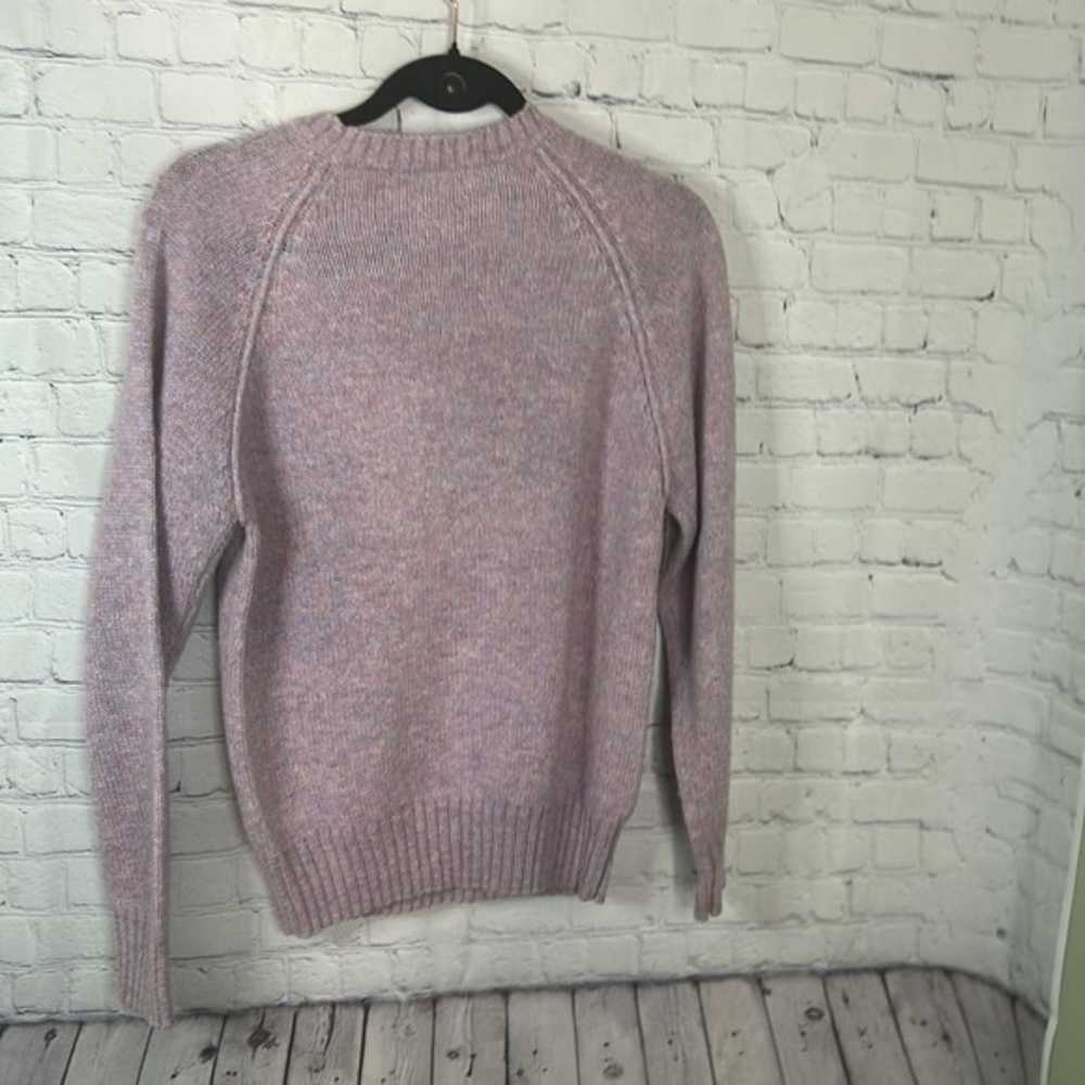 Vintage Northern Isles lavender wool blend knit s… - image 2