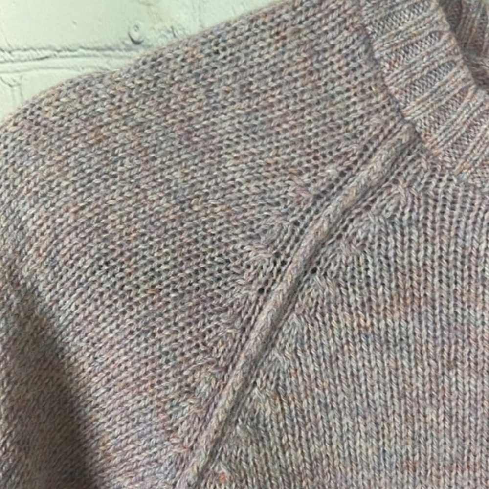 Vintage Northern Isles lavender wool blend knit s… - image 4