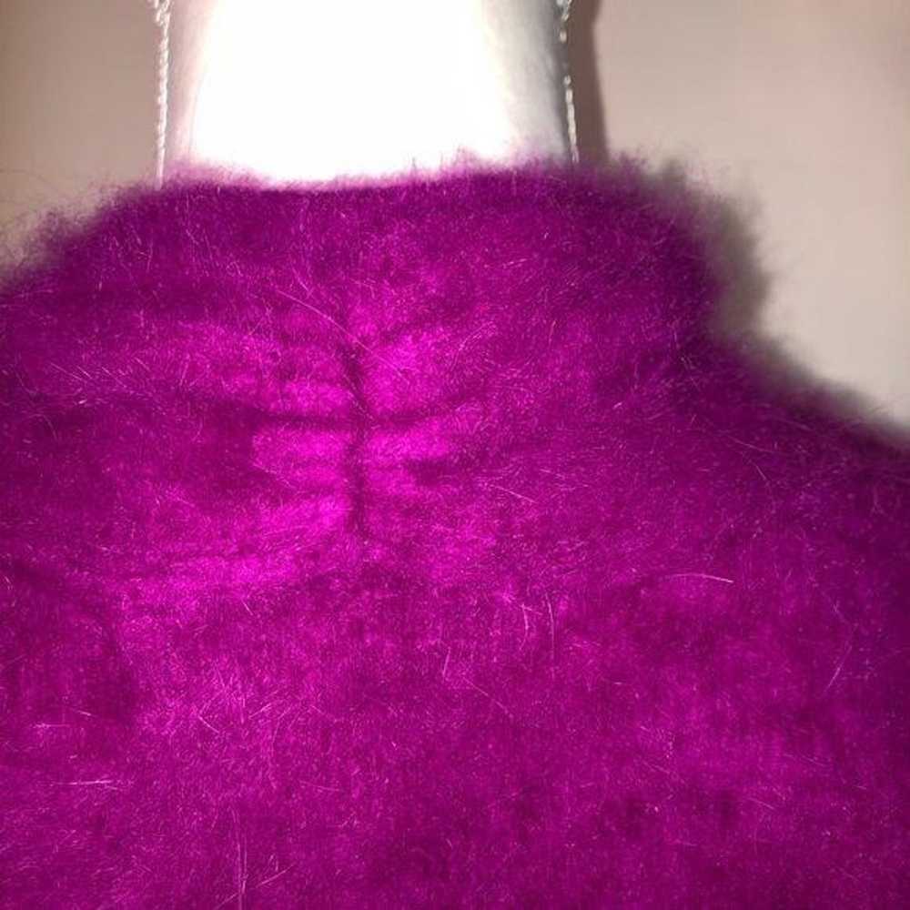 IB Diffusion Womens Vintage Pink Magenta Angora S… - image 7