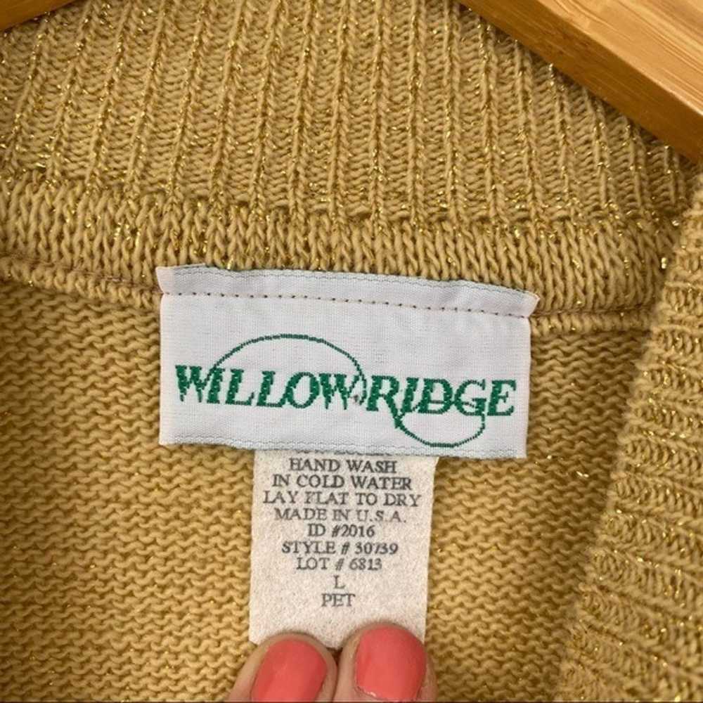 Vintage Willow Ridge Metallic Sweater - image 4