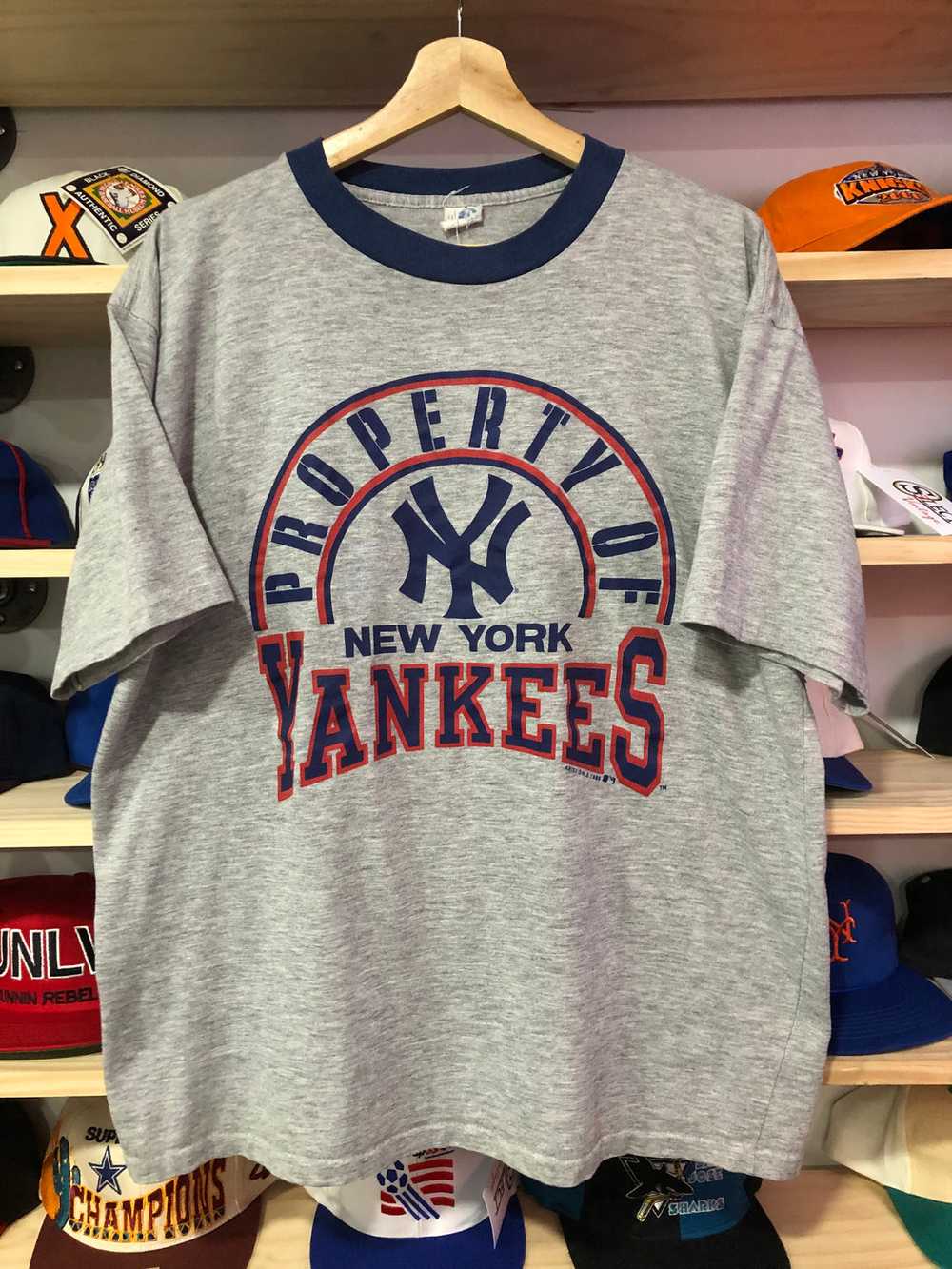 Vintage 1989 Artex New York Yankees Tee Size Larg… - image 1