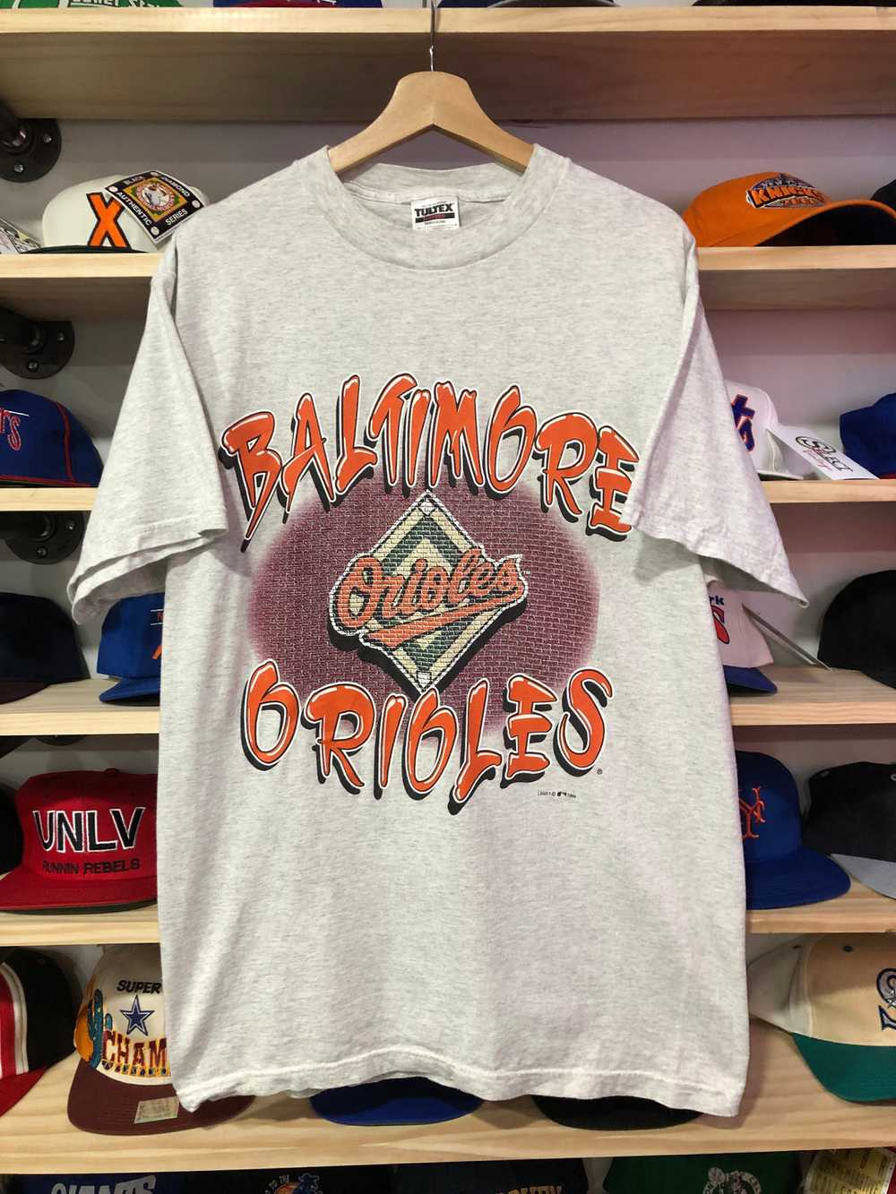 Vintage 1998 Baltimore Orioles Graffiti Tee Size … - image 1