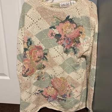 Vintage Carolyn Taylor sweater with removable sho… - image 1