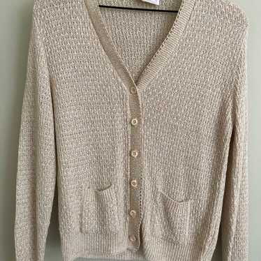 Vintage cream Cardigan 60’s 70’s its pure gould