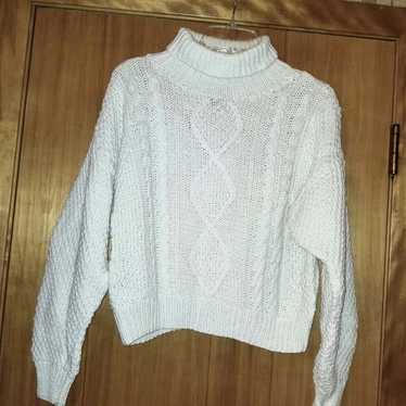 Boundary Waters vintage cable knit crop