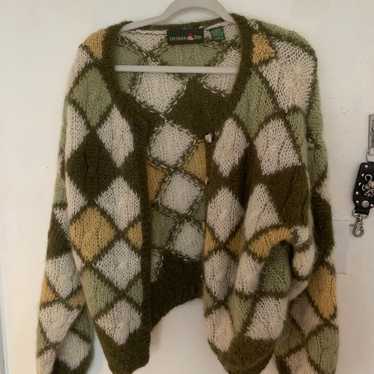 vintage high quality mohair cardigan - image 1
