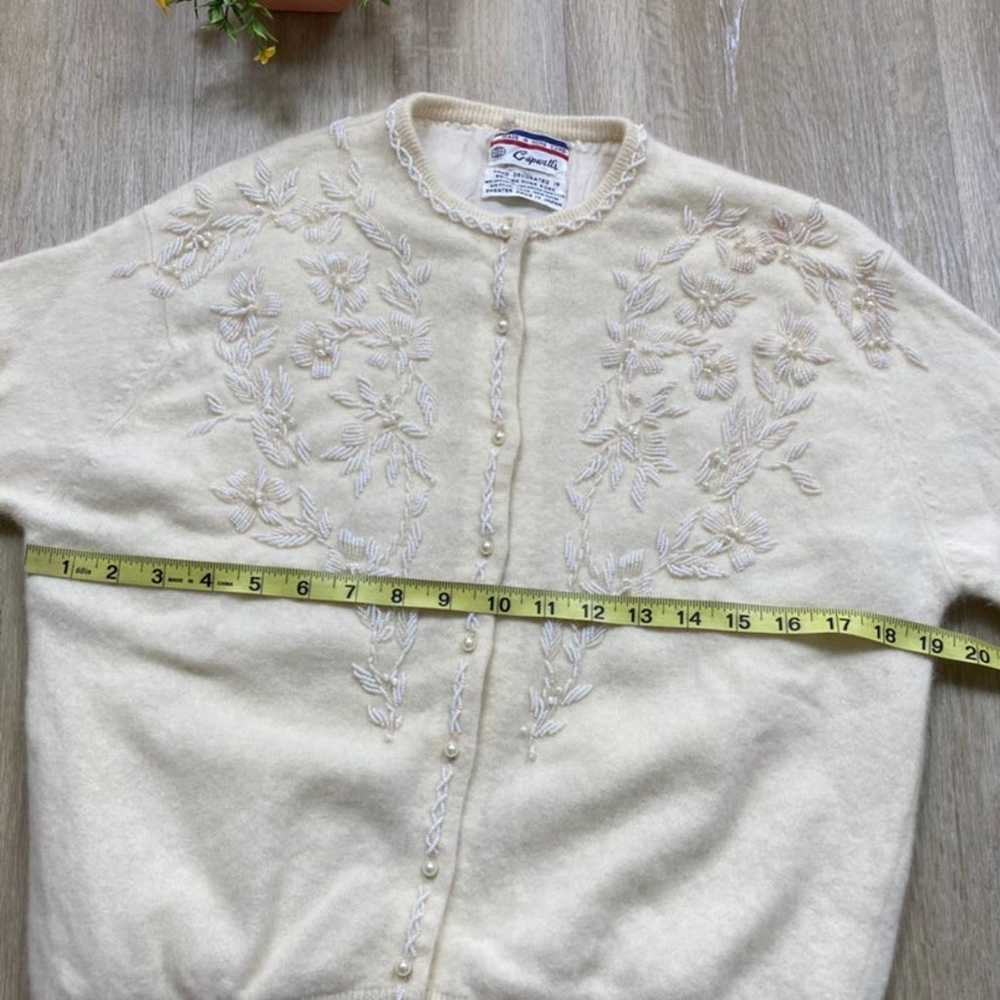 Vintage 50’s Beaded Cardigan Sweater - image 10