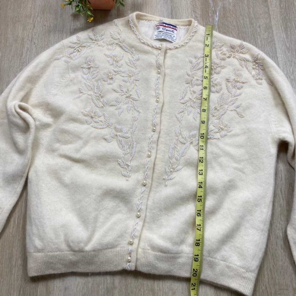 Vintage 50’s Beaded Cardigan Sweater - image 11
