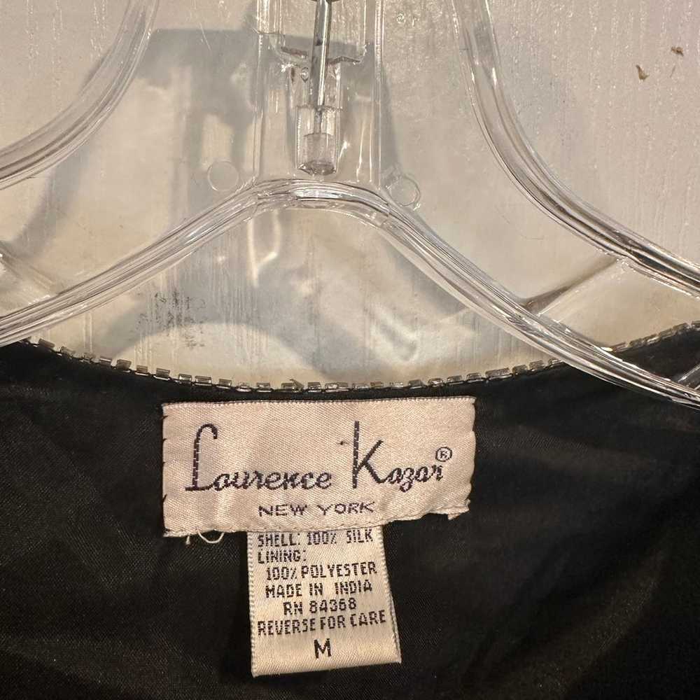 Vintage Laurence Kazar Beaded 100% Silk Cardigan … - image 4