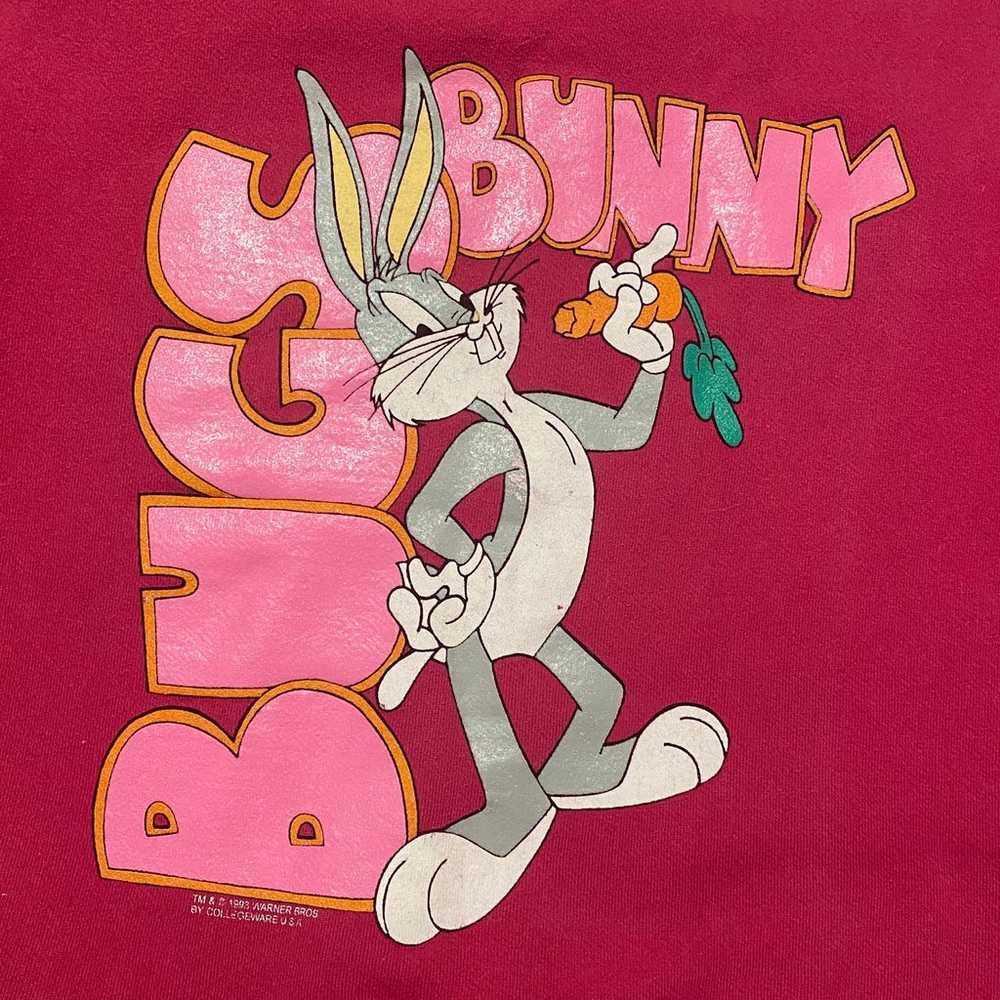 Vintage 1993 Pink Bugs Bunny Sweatshirt - image 4