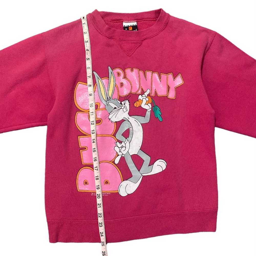 Vintage 1993 Pink Bugs Bunny Sweatshirt - image 6
