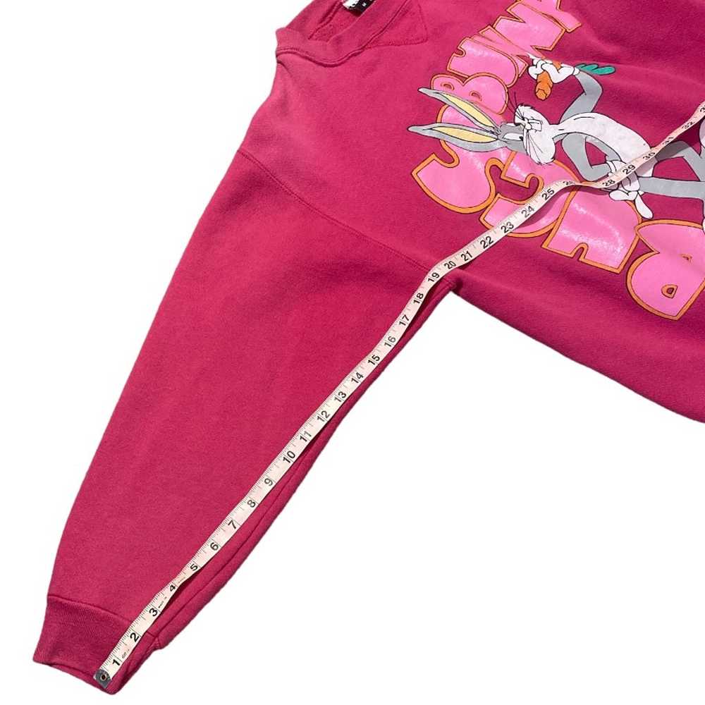 Vintage 1993 Pink Bugs Bunny Sweatshirt - image 8