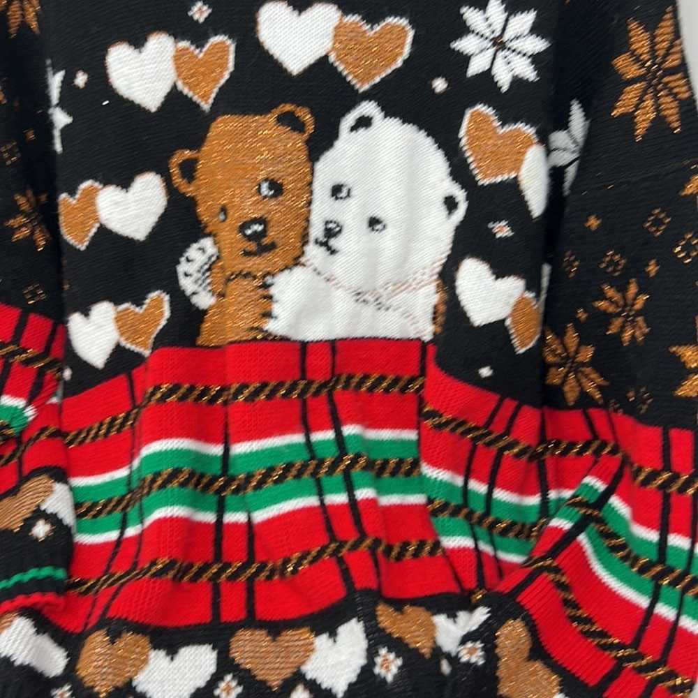 Vintage ADELE Knitwear Sweater Teddy Bears Kawaii… - image 3