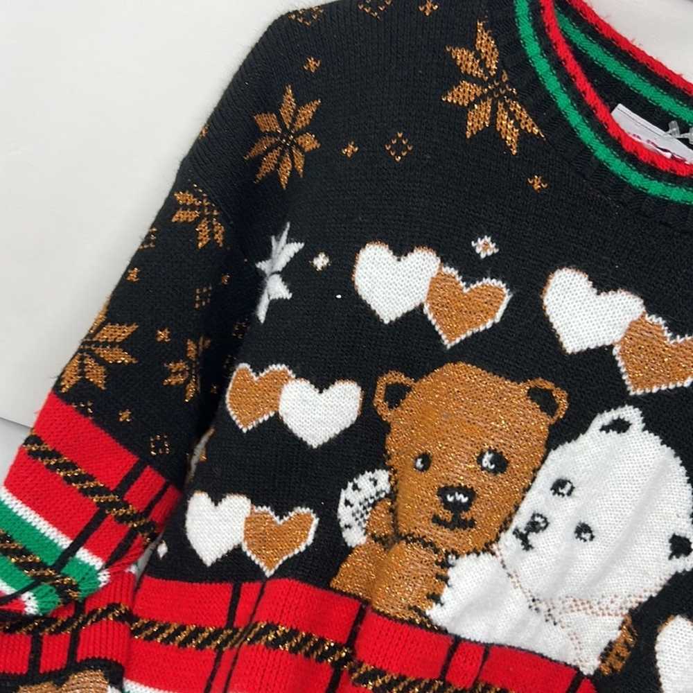 Vintage ADELE Knitwear Sweater Teddy Bears Kawaii… - image 4