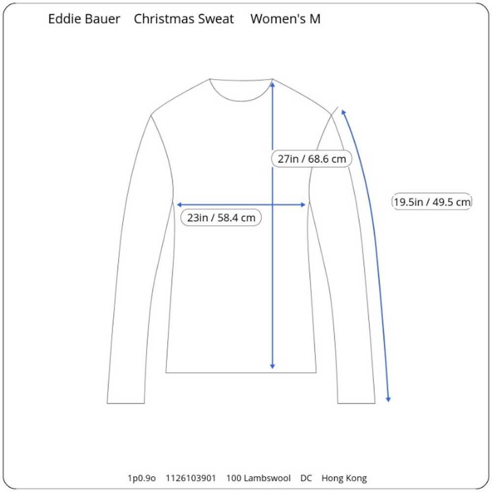 Eddie Bauer Vintage Y2K 100% Lambswool Christmas … - image 10
