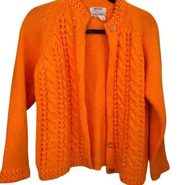 Orange Cardigan, Orange Sweater, Oversize Cardigan, Fall Cardigan, Chunky  Jacket, Open Front Cardigan, Pumpkin Orange Sweater, Hand Knit 