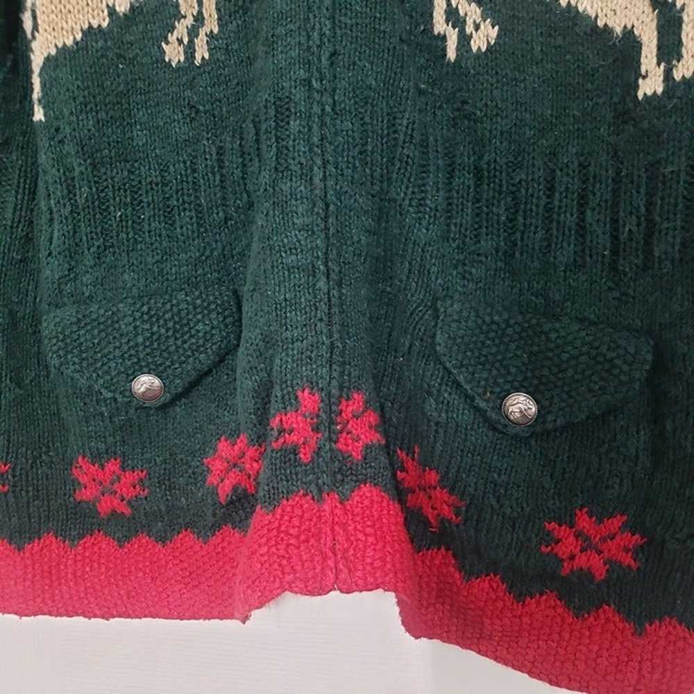 Lauren Ralph Lauren Vintage Hand Knit Reindeer Ca… - image 3