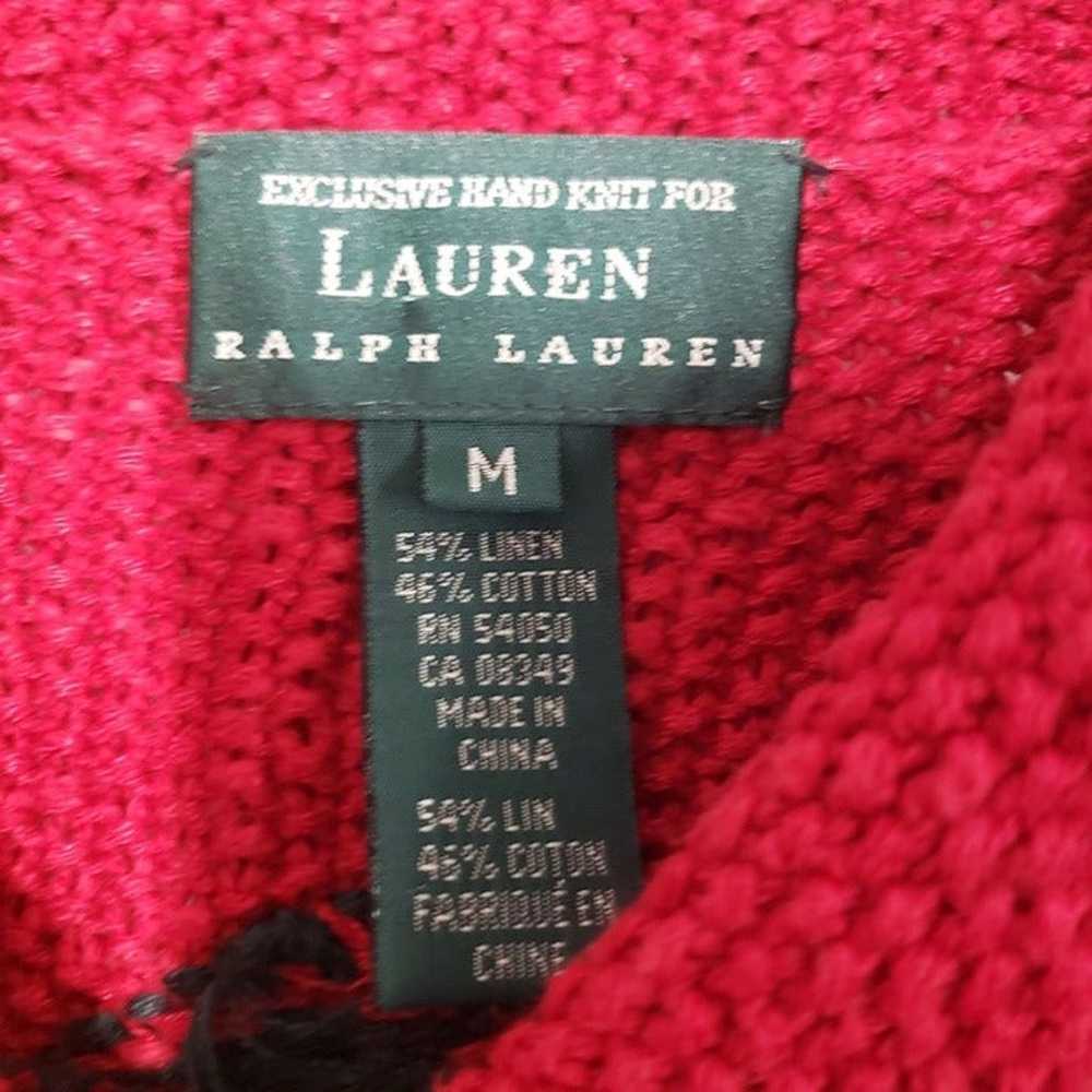 Lauren Ralph Lauren Vintage Hand Knit Reindeer Ca… - image 6