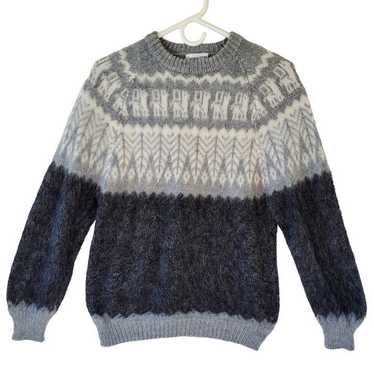 Vintage Fair Isle Alpaca Wool Sweater