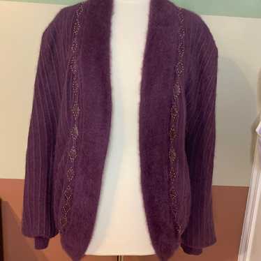Rare Vintage Angora Cardigan Sweater/Jacket size M - image 1