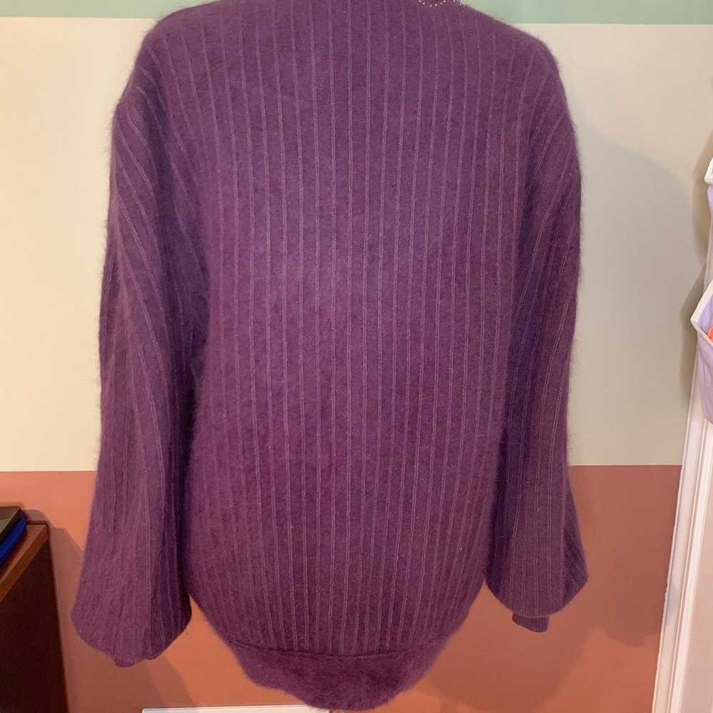 Rare Vintage Angora Cardigan Sweater/Jacket size M - image 4