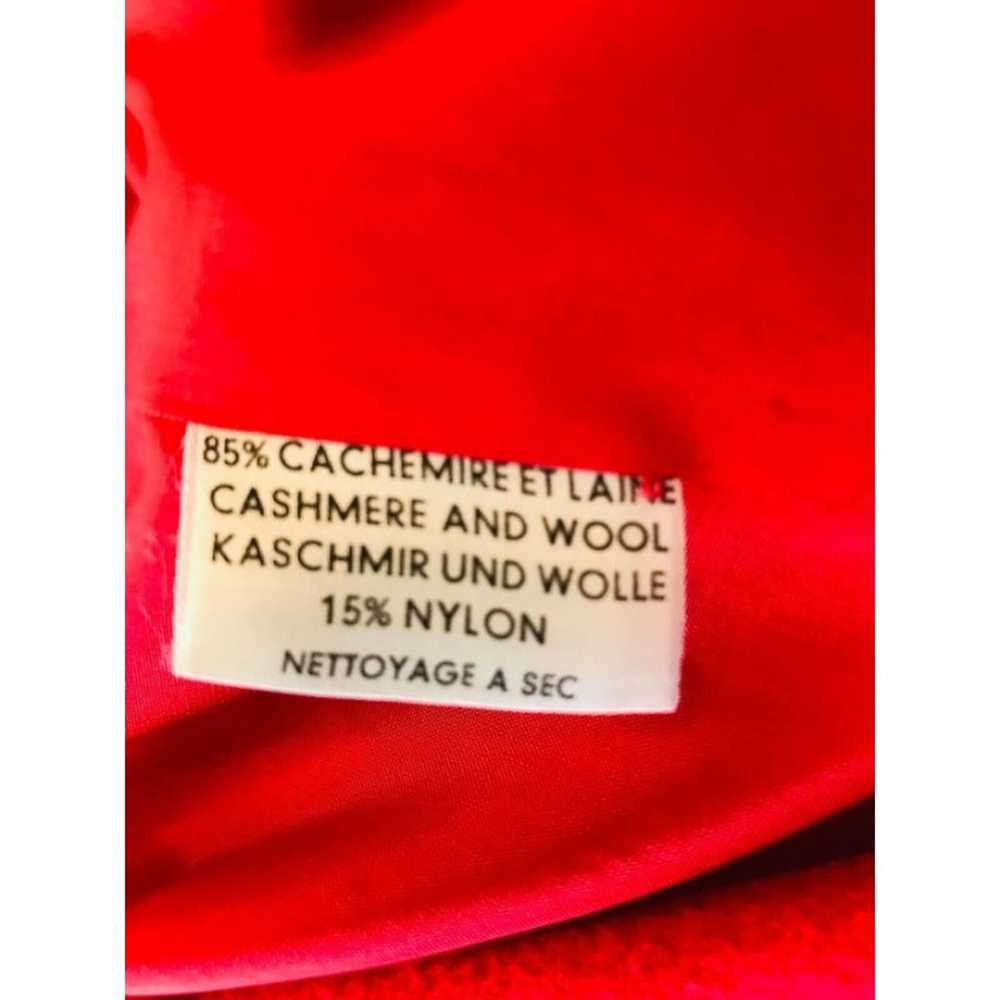Nina Ricci Paris Vintage Boutique Red Cashmere Wo… - image 9