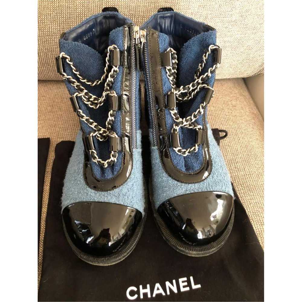 Chanel Cloth ankle boots - image 4