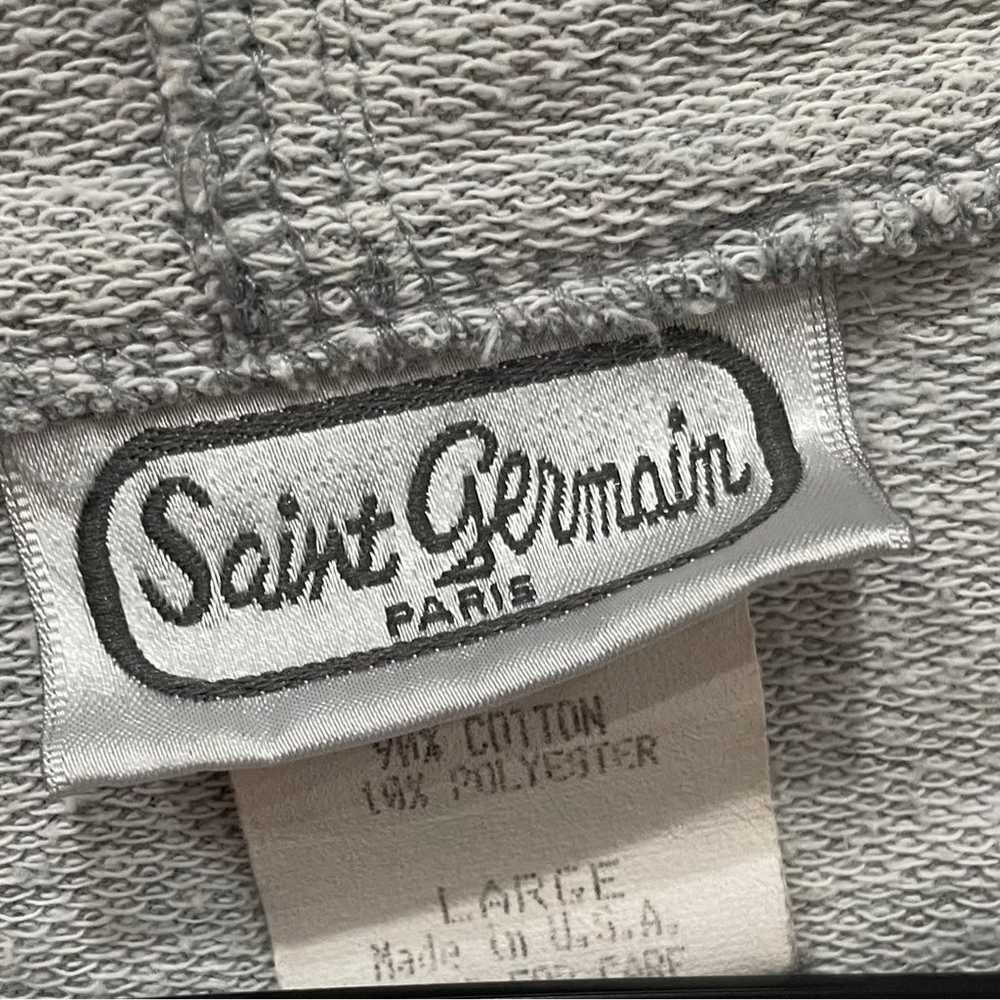 Vintage Saint Germain Paris Full Zip Jacket Gray … - image 2