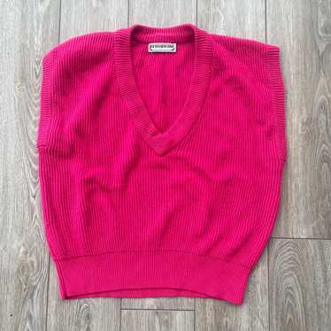 Vintage pink sweater vest - image 1