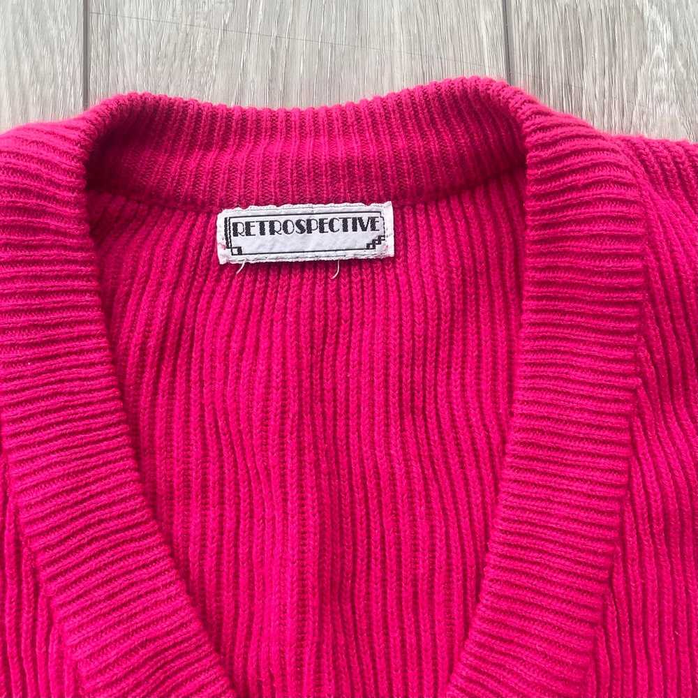 Vintage pink sweater vest - image 2