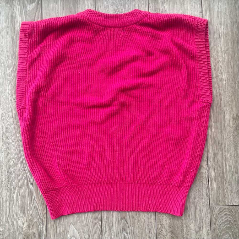 Vintage pink sweater vest - image 3