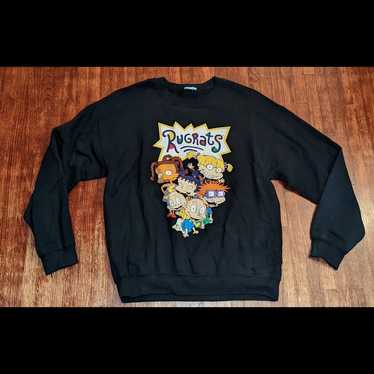 Rugrats Nickelodeon black graphic crew neck sweat… - image 1