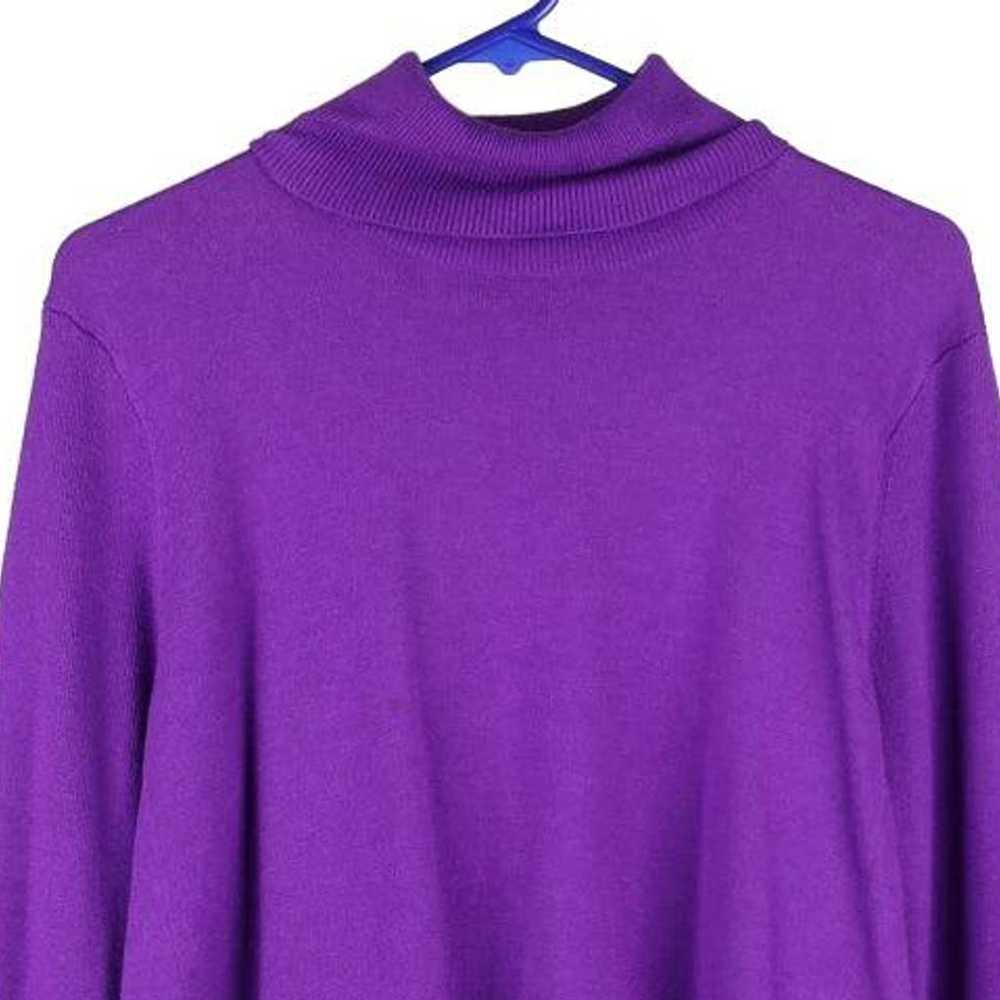 Ralph Lauren Rollneck - XL Purple Cotton - image 3