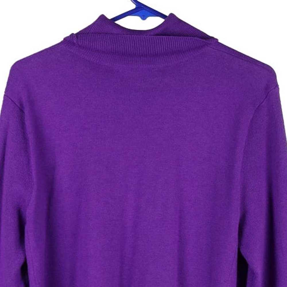 Ralph Lauren Rollneck - XL Purple Cotton - image 5