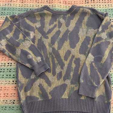 Cute Abstract Vintage Sweater - image 1