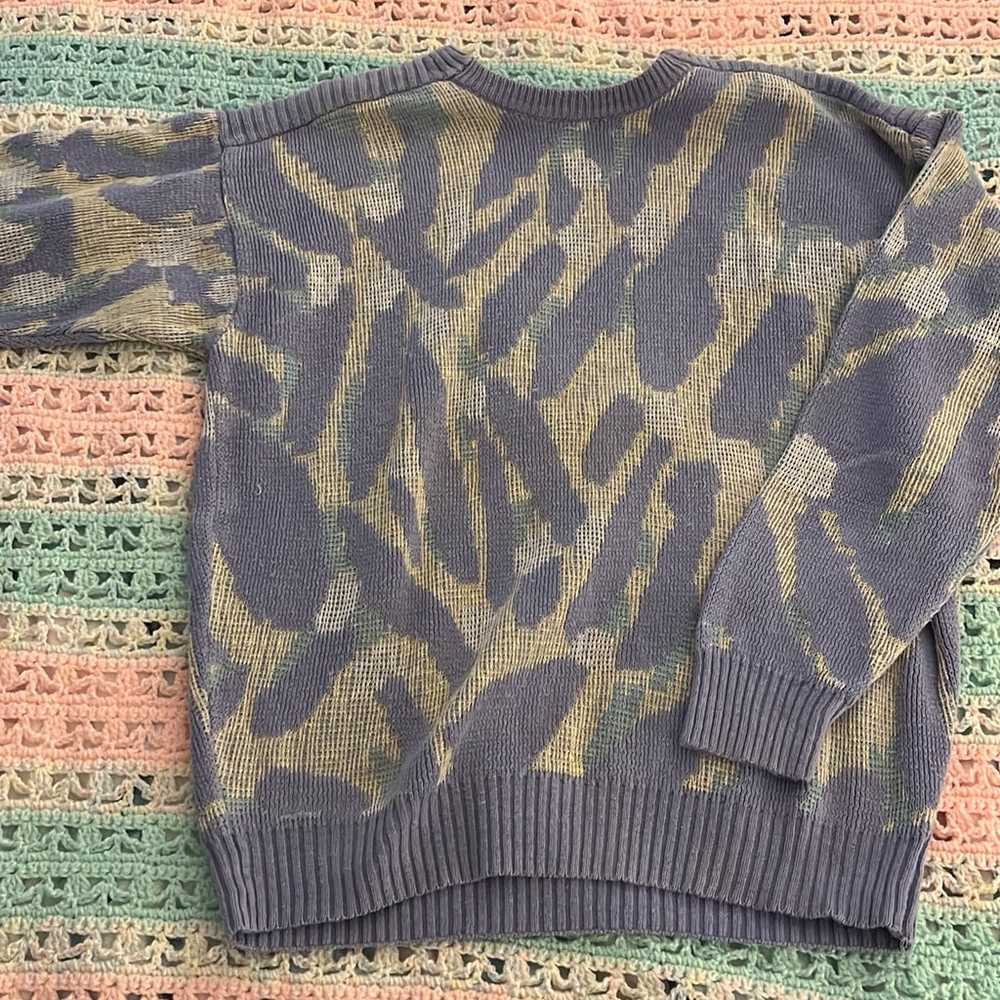 Cute Abstract Vintage Sweater - image 3