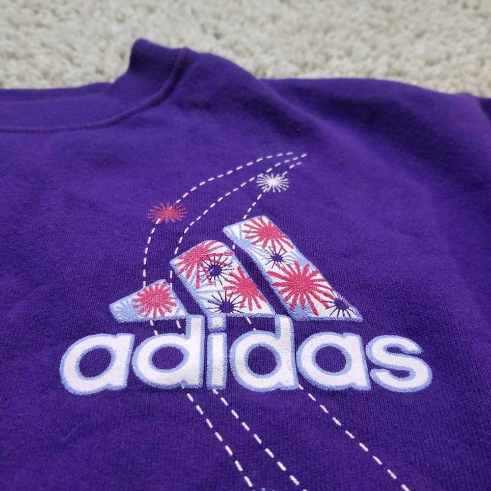 Vintage Adidas purple sweatshirt Sz XL - image 2