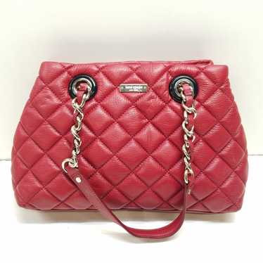 Kate Spade Maryanne Gold Coast Burgundy Quilted L… - image 1